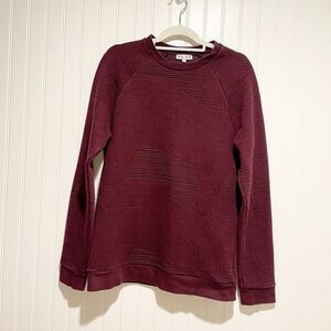 Reiss Burgundy Textured Sweater